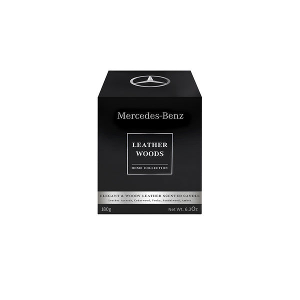 Mercedes-Benz Leather Woods scented home candle