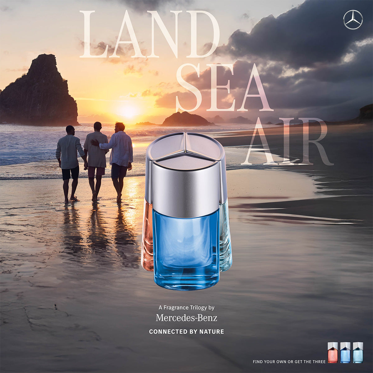 Mercedes-Benz LAND·SEA·AIR Nomadic Trio Set (30ml LAND + 30ml SEA