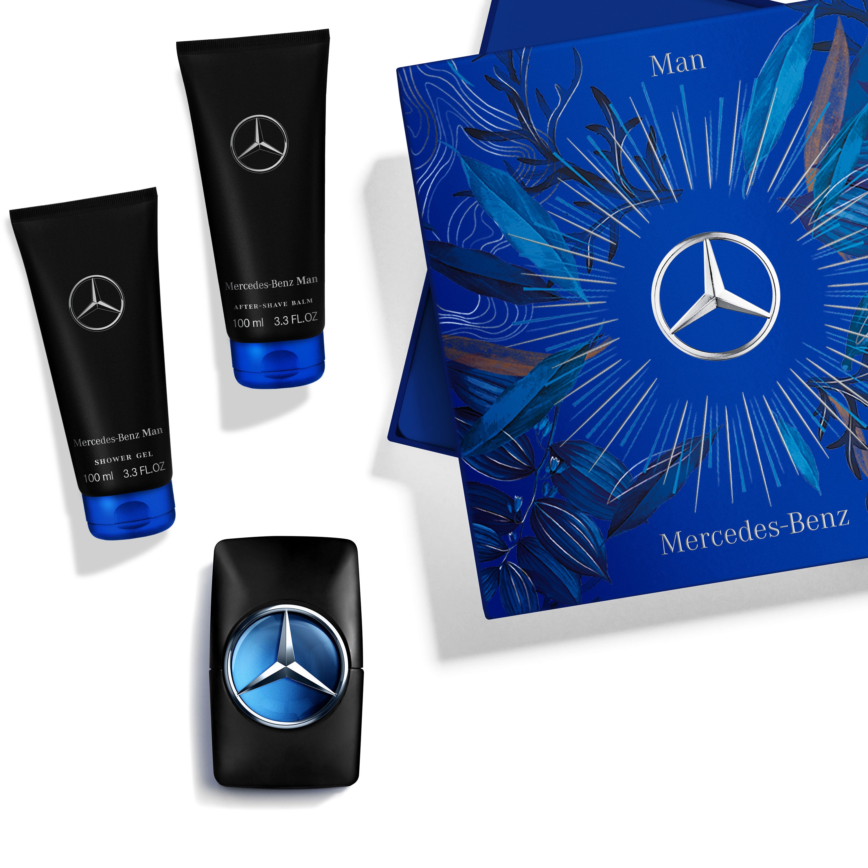 Mercedes-Benz MAN set for men: eau de toilette + shower gel + aftershave